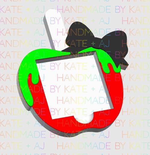 Candy Apple Sticky Note Holder