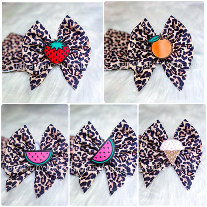 Fruit + Ice Cream Bow Clips