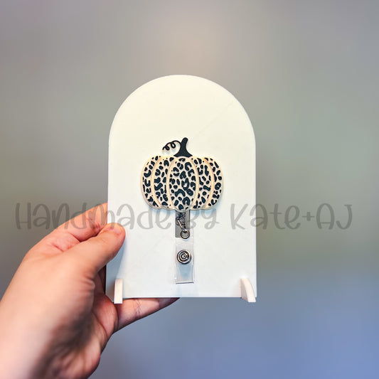 RTS Leopard Pumpkin Badge Reel
