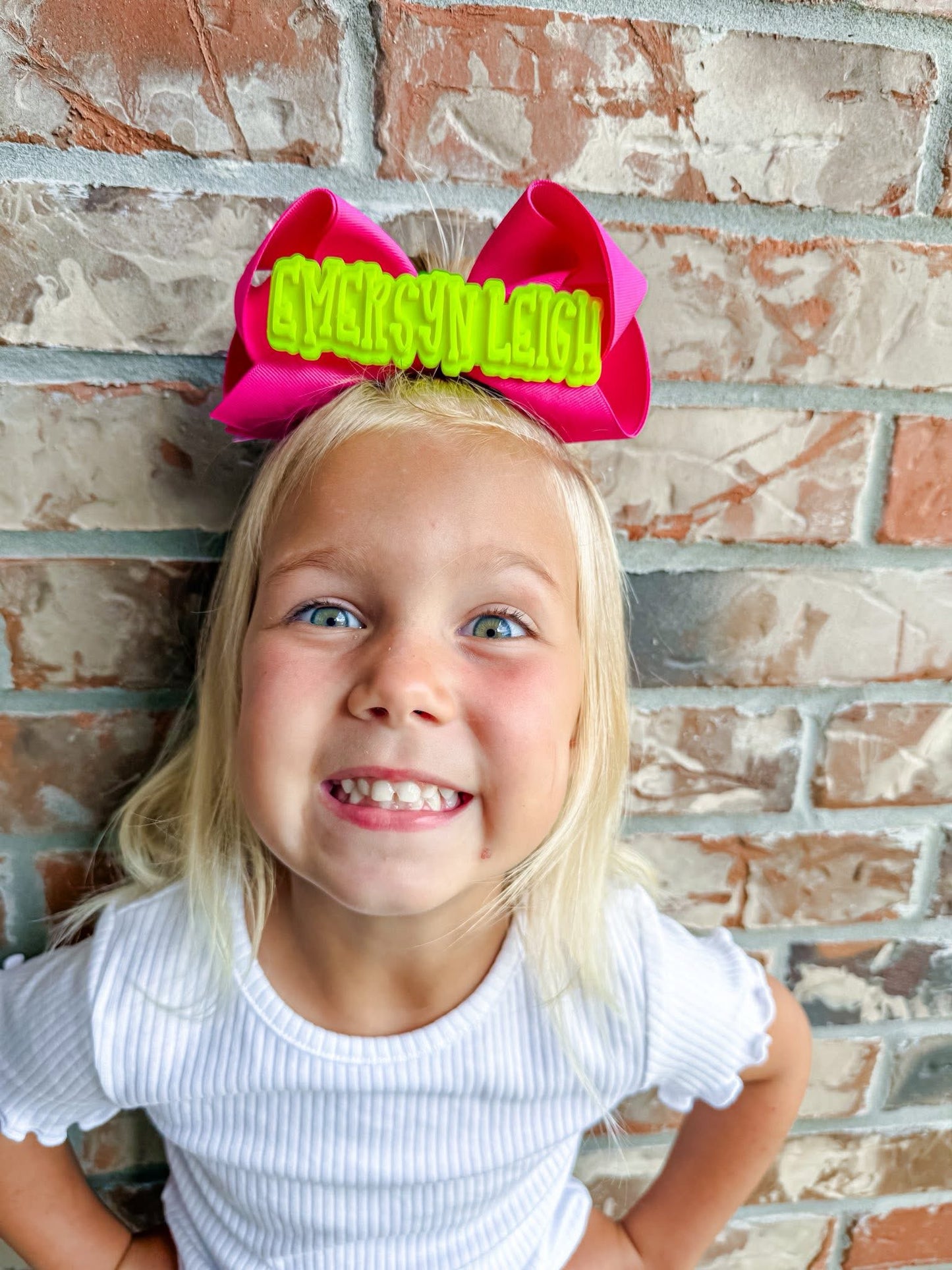 Personalized Neon Single Clips - Pack of 4