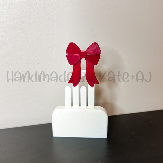 RTS Marroon Bow Bookmark