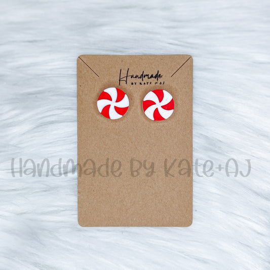 Peppermint Stud Earrings