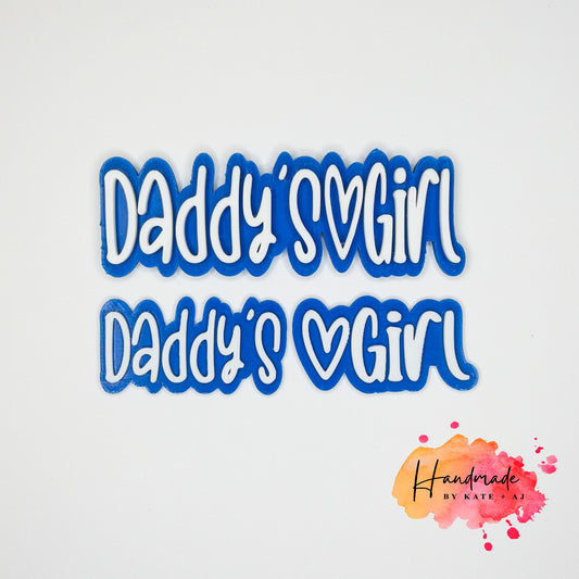 RTS Blue Daddy's Girl Tiny Piggie Clips