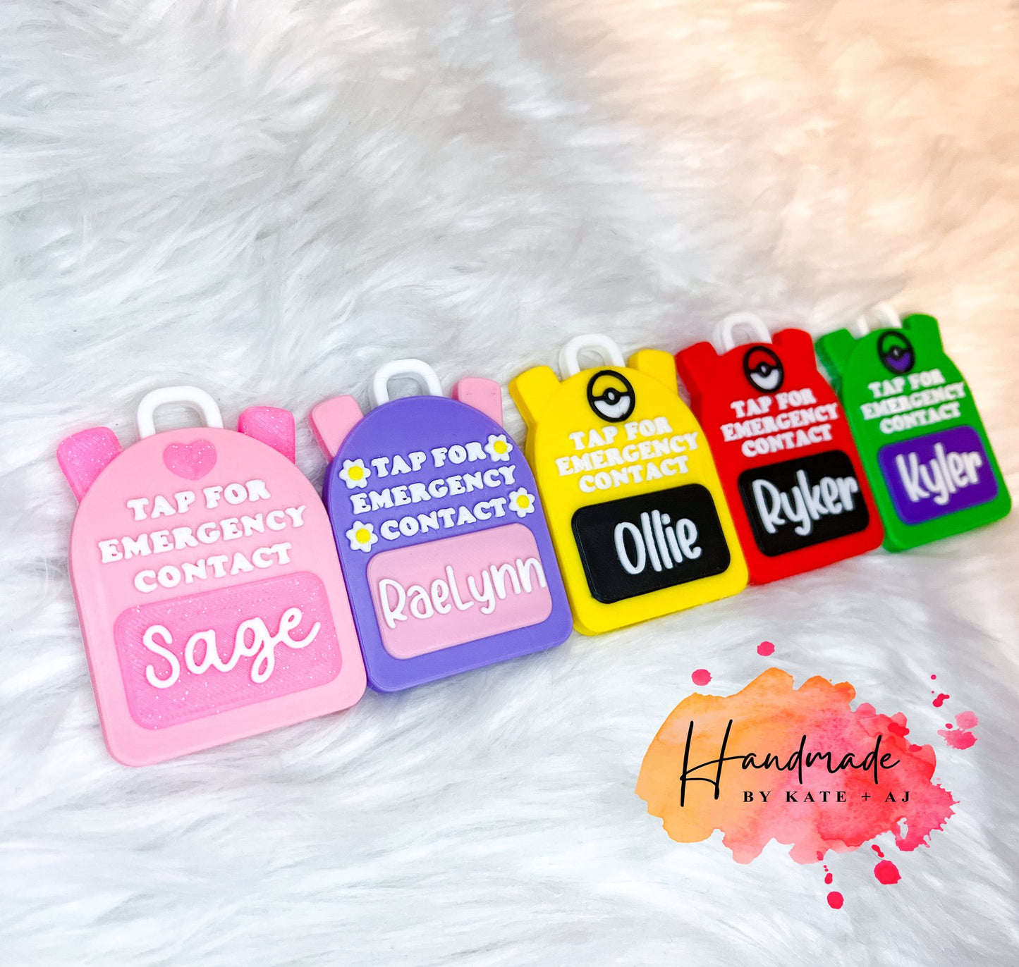 Emergency Contact Backpack Tag