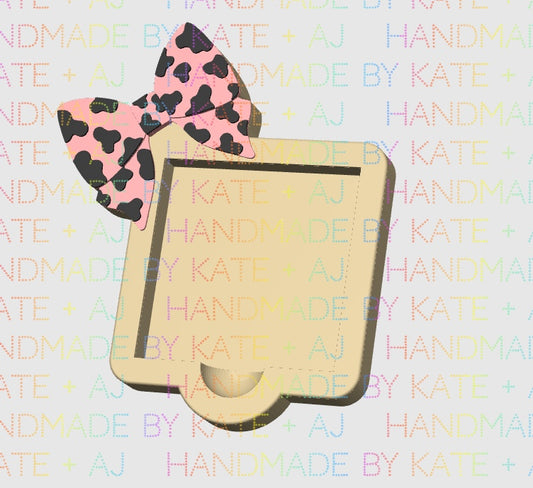 Cow Bow Sticky Note Holder