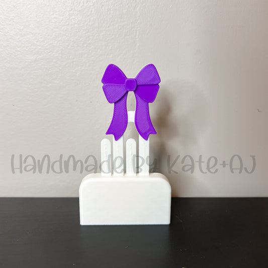 RTS Purple Bow Bookmark