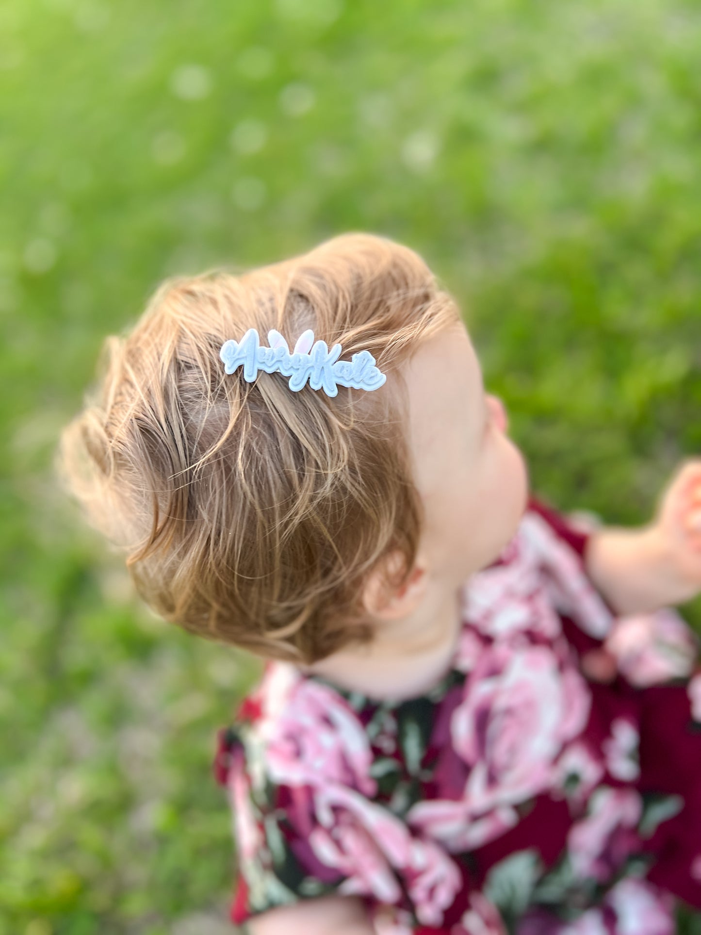 Personalized Bunny Name Clips - Singles