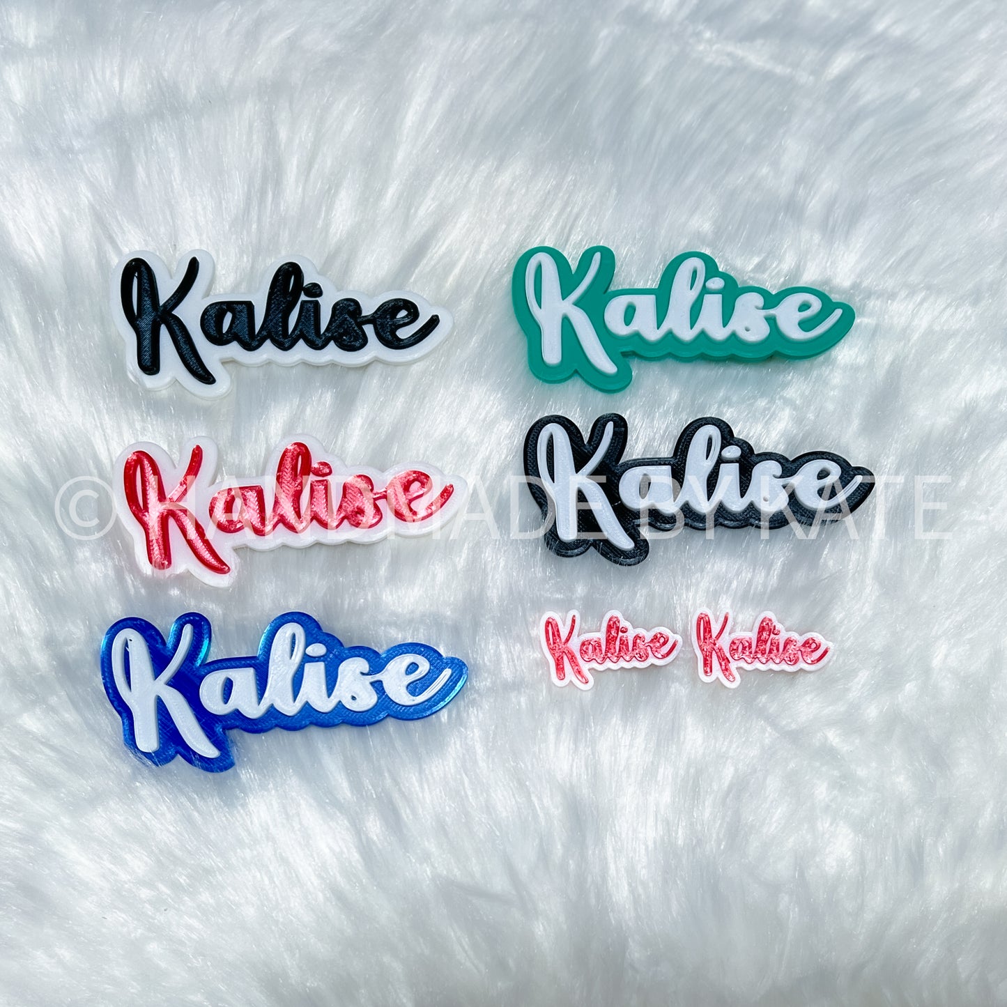 Personalized Barrette Clips - Pack of 5