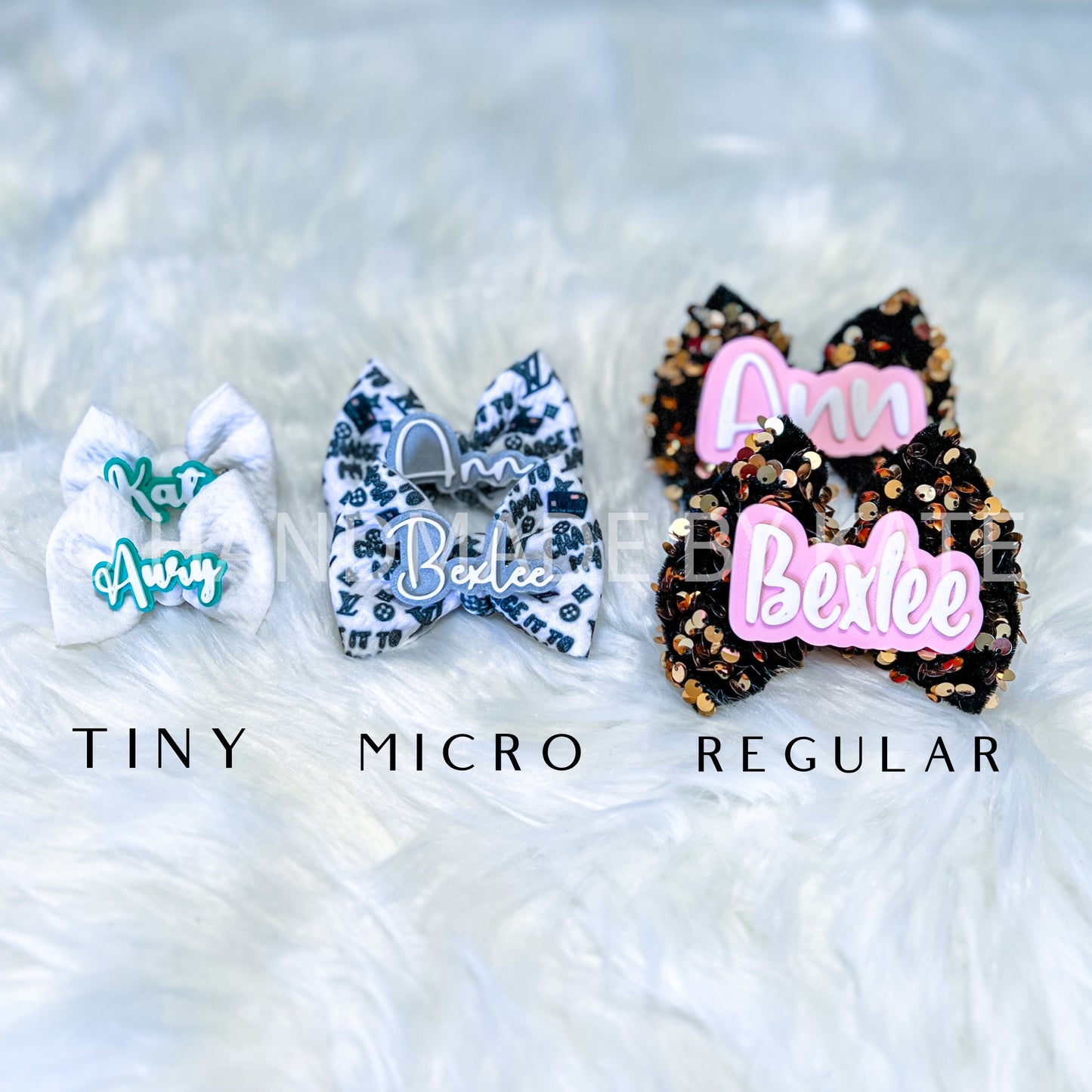 Personalized Bunny Name Clip - Piggies