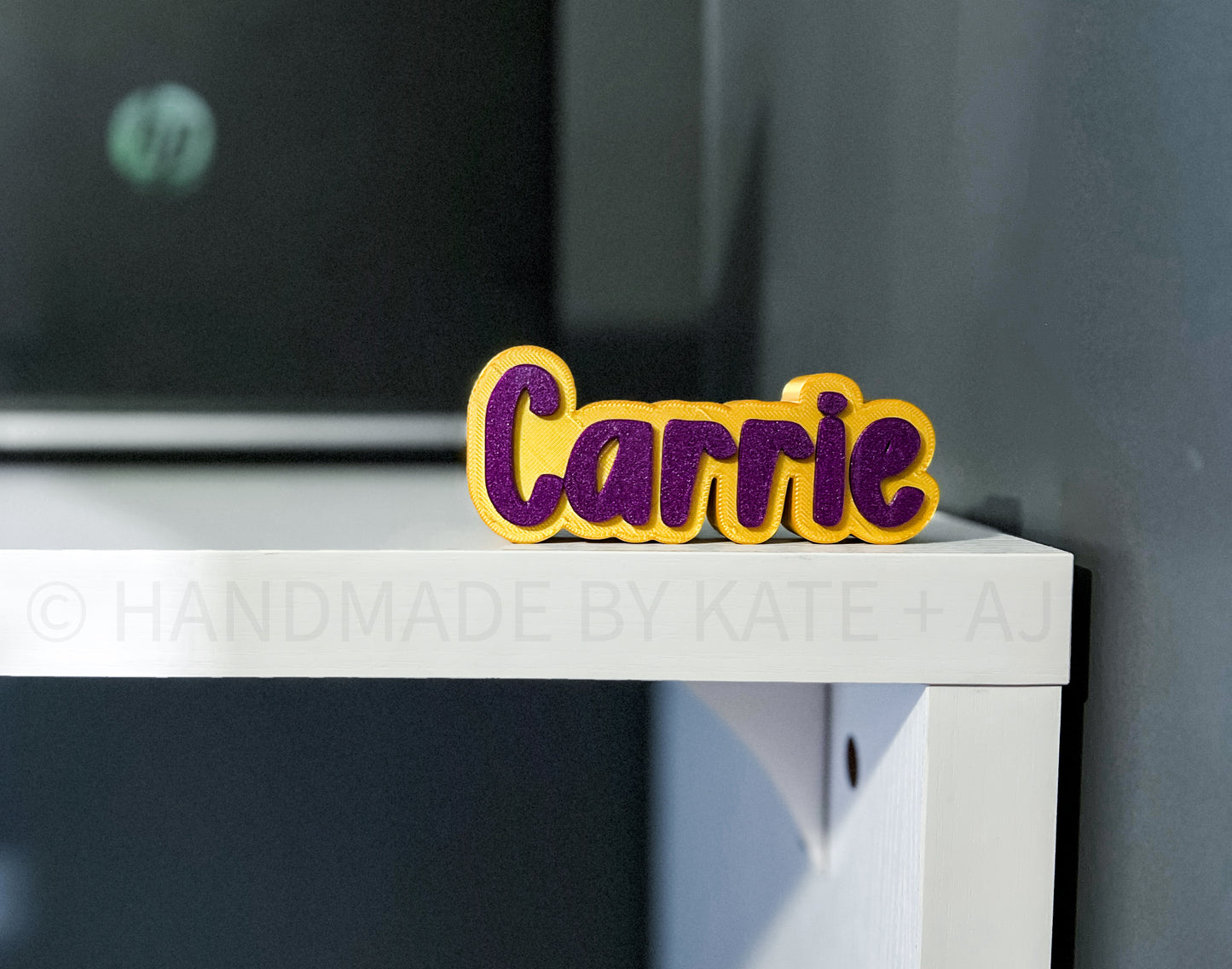 Personalized Desk Sign — Single Line