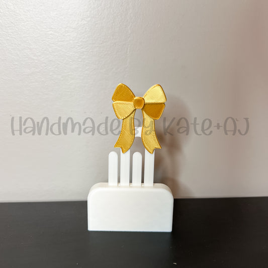RTS Silk Gold Bow Bookmark