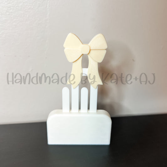 RTS Off-White Bow Bookmark