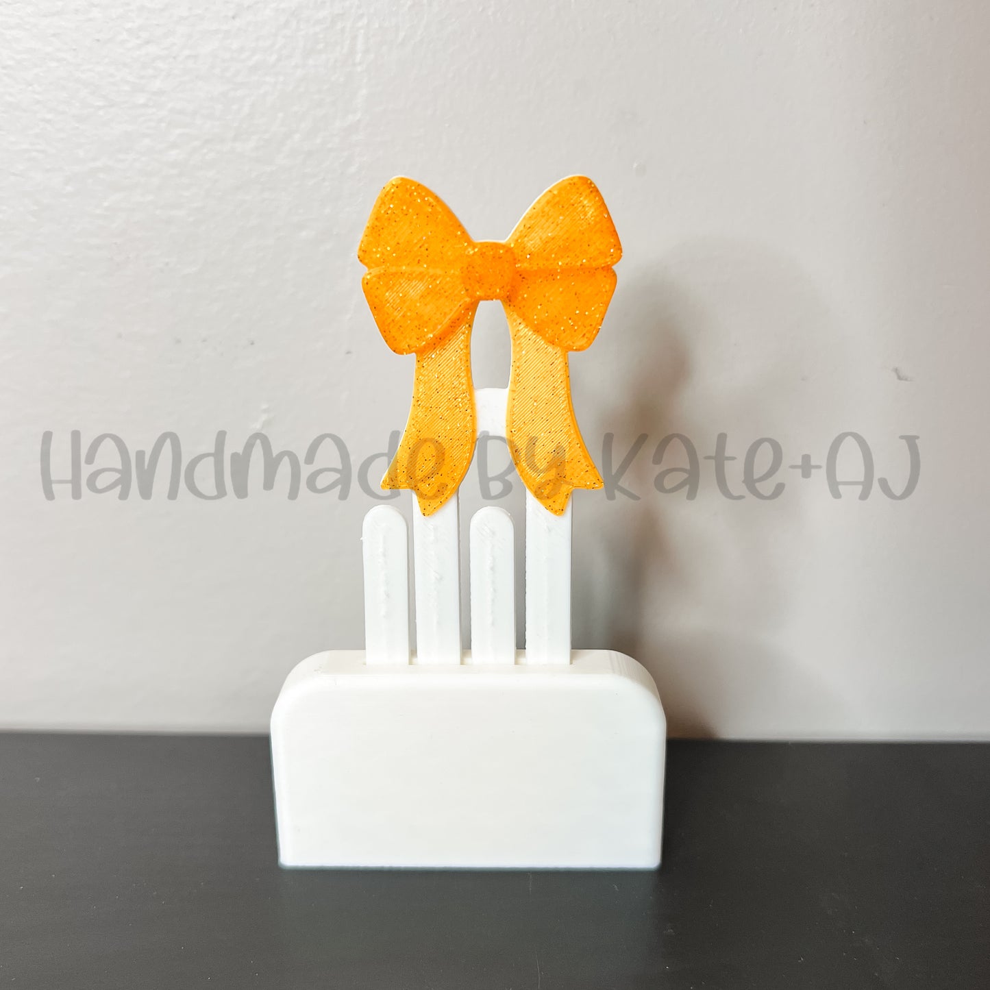 RTS Orange Sparkle Bow Bookmark