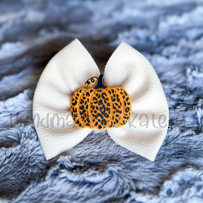 Leopard Pumpkin Single Clip