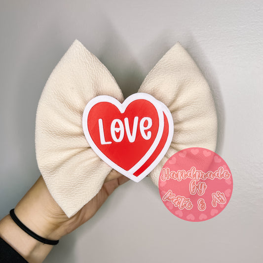 Personalized Conversation Heart Clip