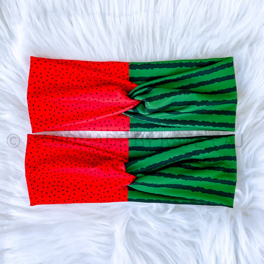 Watermelon Twisted Headwrap