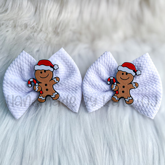 Gingerbread Man With Santa Hat