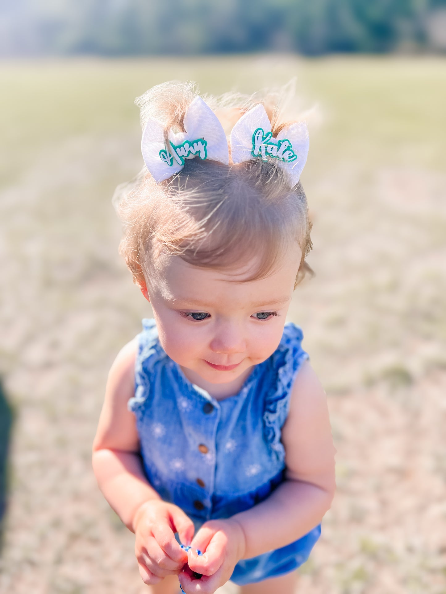 Personalized Pastel Piggies Clips - Pack of 4