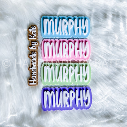 Personalized Pastel Single Clips - Pack of 4