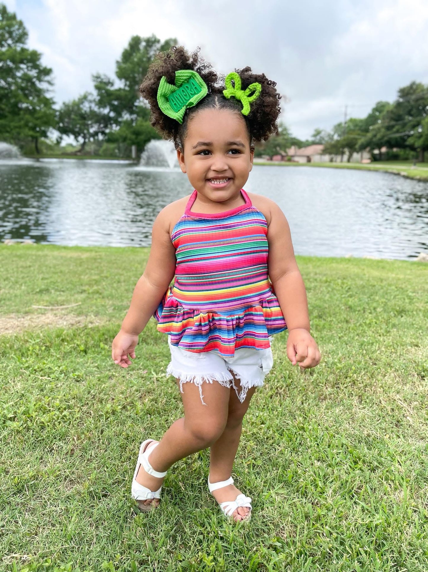 Personalized Neon Single Clips - Pack of 4