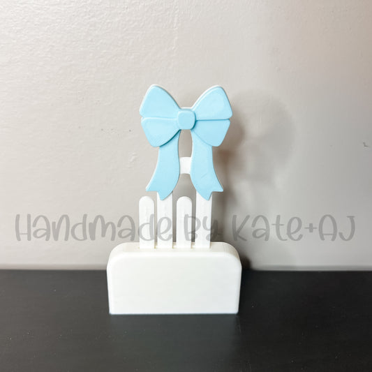 RTS Ice Blue Bow Bookmark