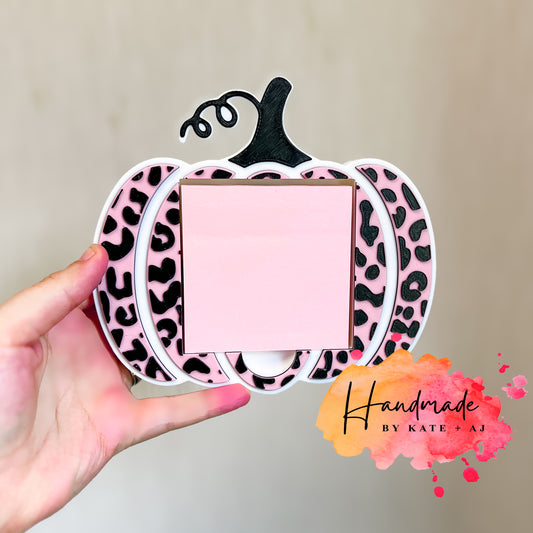 Leopard Pumpkin #2 Sticky Note Holder