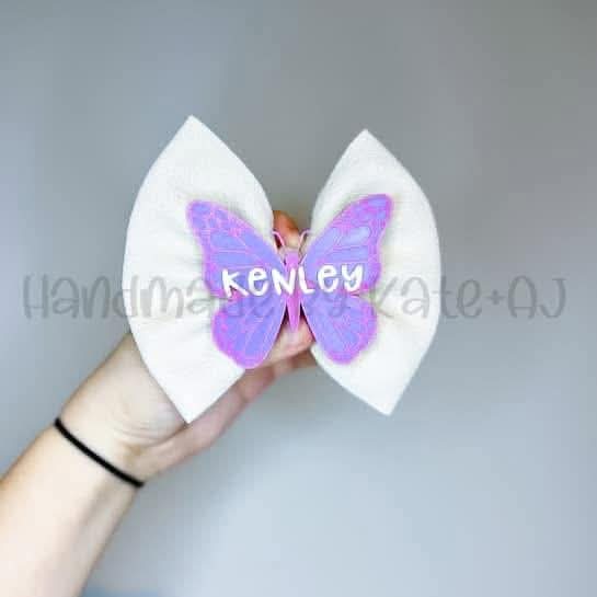 Personalized Butterfly Clip - Singles