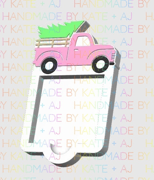 Christmas Tree Truck Sticky Note Holder