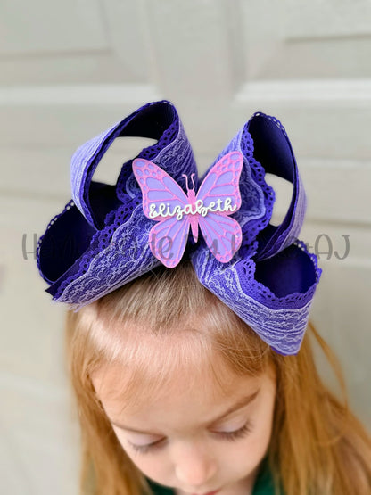 Personalized Butterfly Clip - Singles