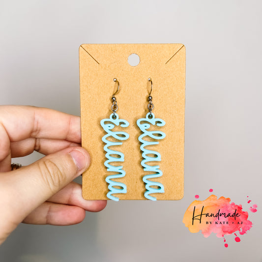 Personalized Name Earrings