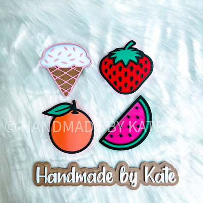 Fruit + Ice Cream Charms