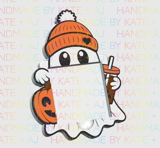 Fall Ghost Sticky Note Holder
