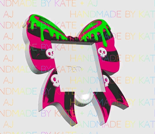 Spooky Bow Sticky Note Holder